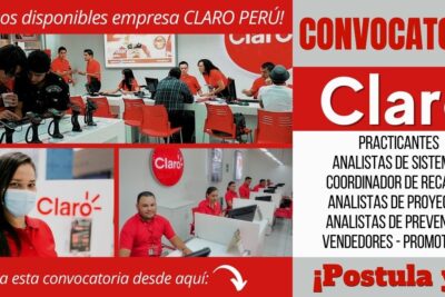 Empleos disponibles Claro Perú