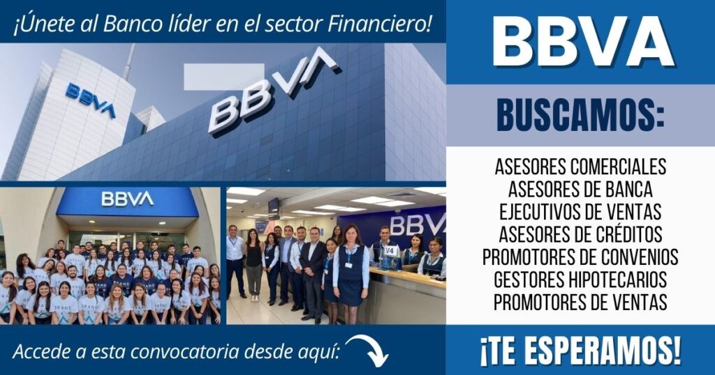 Nuevos empleos en Banco BBVA